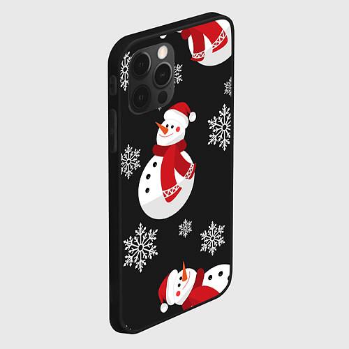 Чехлы iPhone 12 серии cо снеговиками