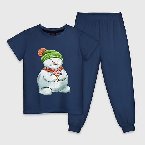 Детские пижамы cо снеговиками