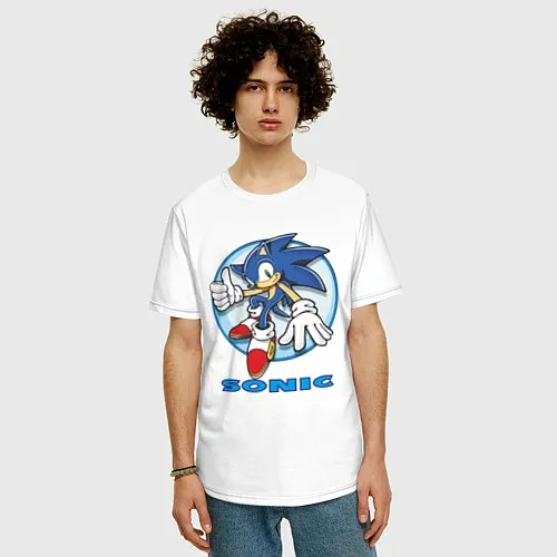 Мужские футболки оверсайз Sonic the Hedgehog