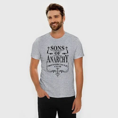 Мужские приталенные футболки Сыны анархии