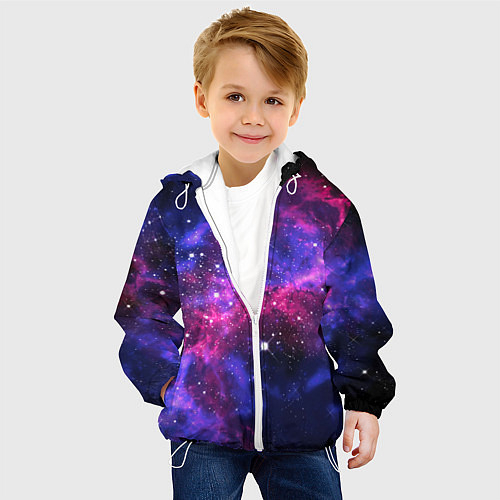 Космические детские куртки с капюшоном