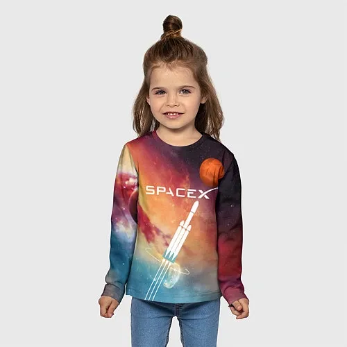 Детские футболки с рукавом SpaceX