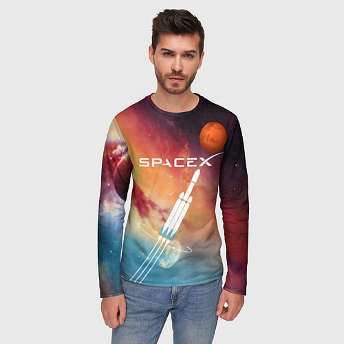 Мужские футболки с рукавом SpaceX