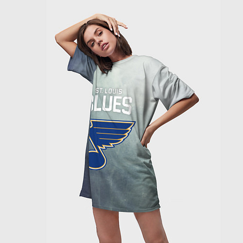 Женские длинные футболки Сент-Луис Блюз