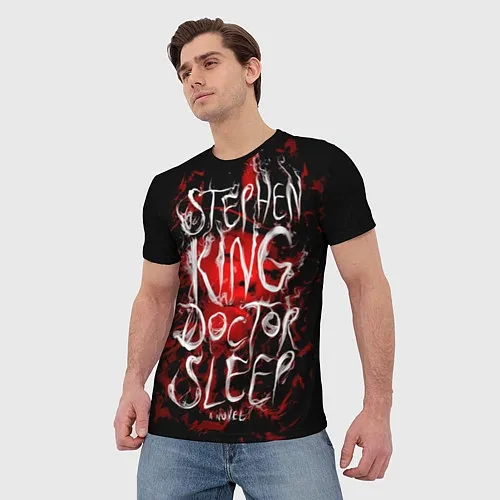 Мужские 3D-футболки Стивен Кинг