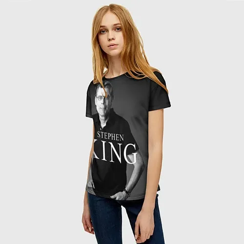 Женские 3D-футболки Стивен Кинг
