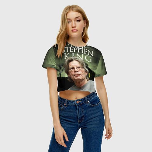 Женские укороченные футболки Стивен Кинг