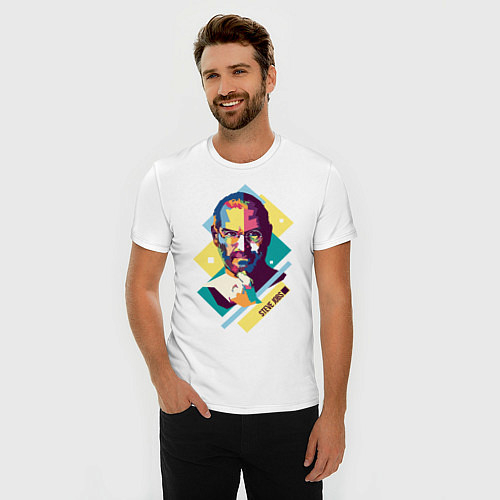 Мужские приталенные футболки Стив Джобс