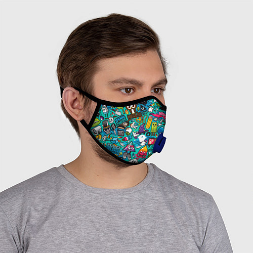 Защитные маски со стикерами
