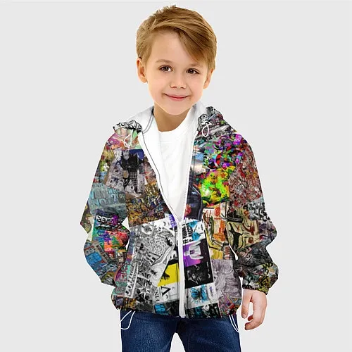 Детские демисезонные куртки со стикерами
