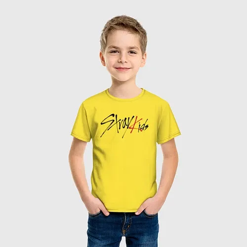 Детские хлопковые футболки Stray Kids