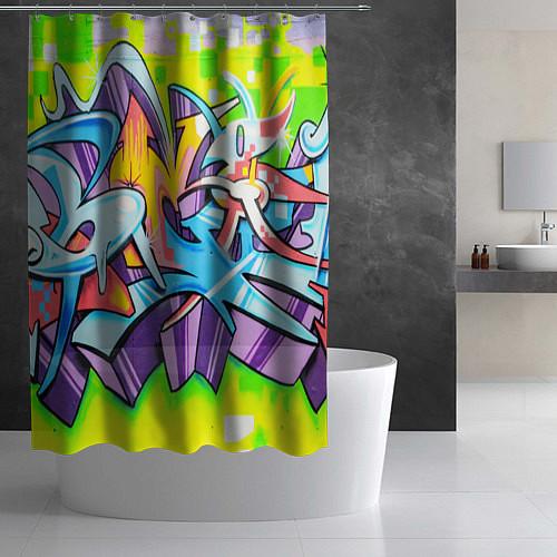 Шторки для душа стрит-арт