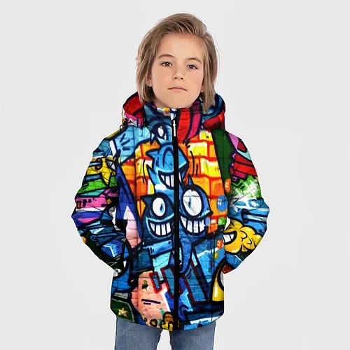 Детские куртки стрит-арт