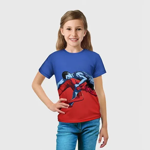 Детские 3D-футболки для борьбы