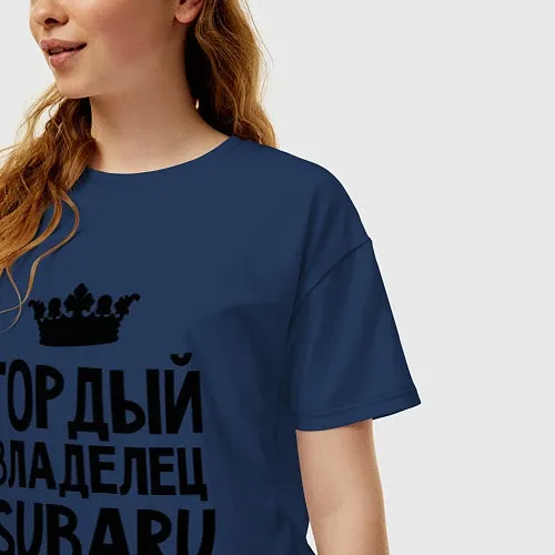Женские футболки оверсайз Субару