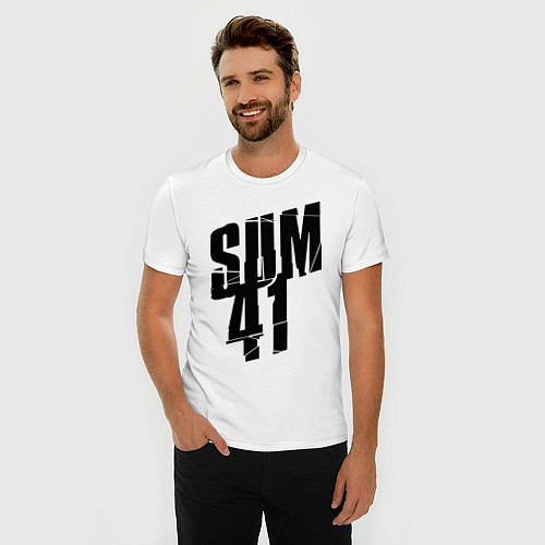 Мужские приталенные футболки Sum 41