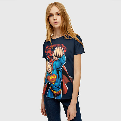 Женские 3D-футболки Супермен