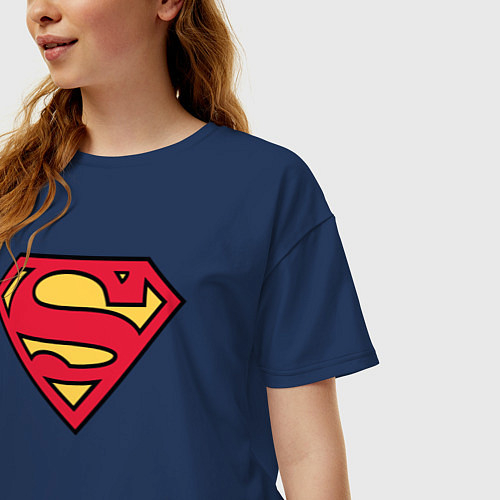Женские футболки оверсайз Супермен