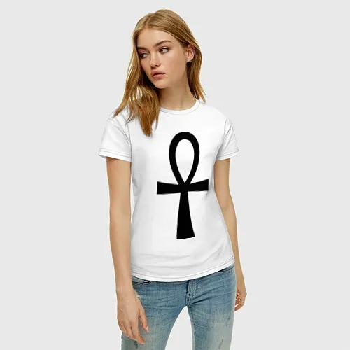 Женские хлопковые футболки с символами