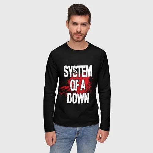 Мужские футболки с рукавом System of a Down