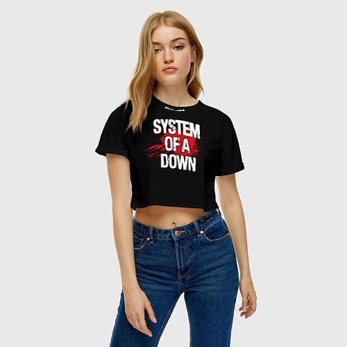 Женские укороченные футболки System of a Down