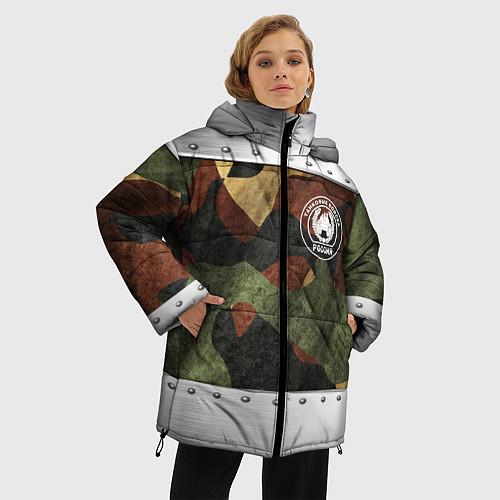 Женские куртки с капюшоном танковых войск