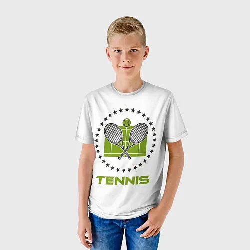 Детские 3D-футболки для тенниса