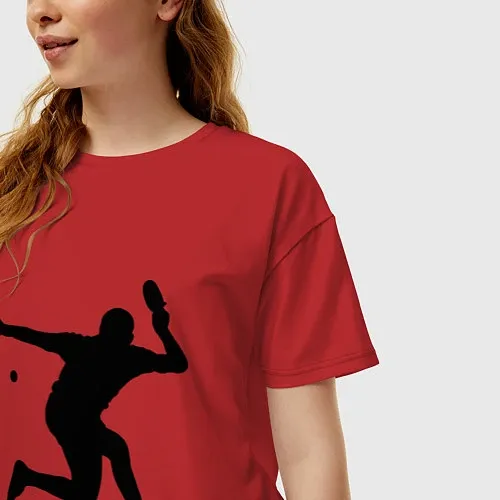 Женские хлопковые футболки для тенниса