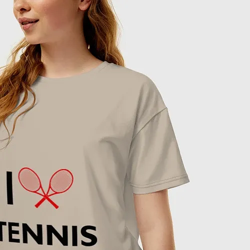 Женские футболки оверсайз для тенниса