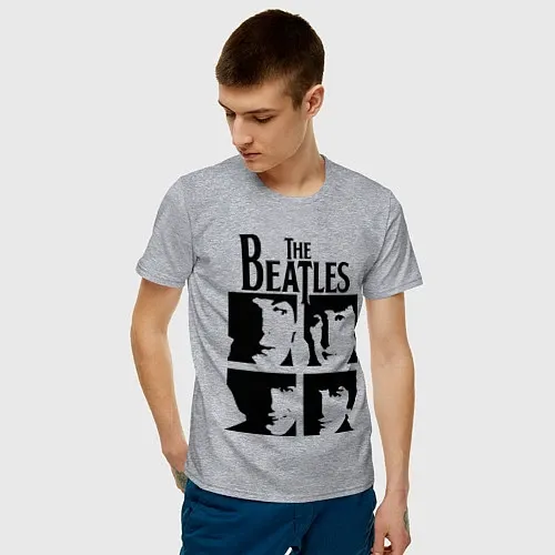 Мужские хлопковые футболки The Beatles