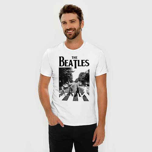 Мужские приталенные футболки The Beatles