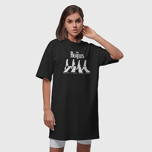 Женские длинные футболки The Beatles
