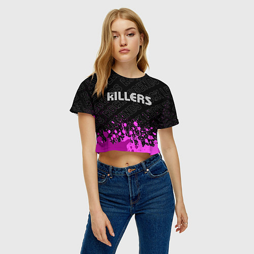Женские укороченные футболки The Killers