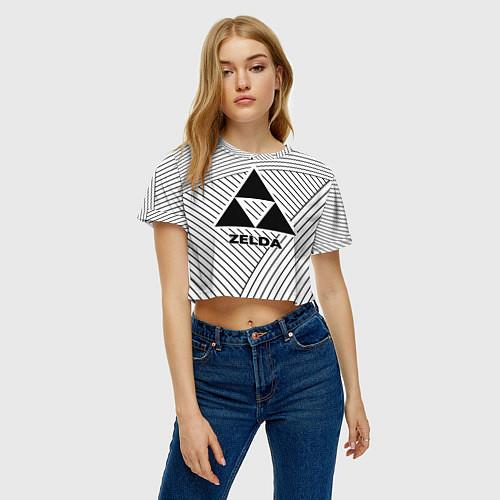 Женские укороченные футболки The Legend of Zelda