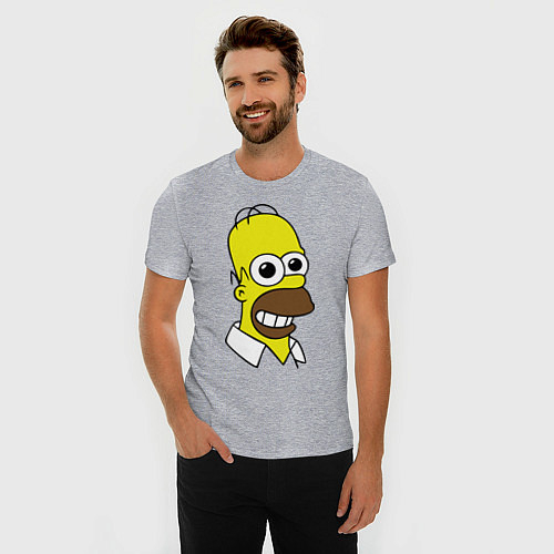 Мужские приталенные футболки Симпсоны