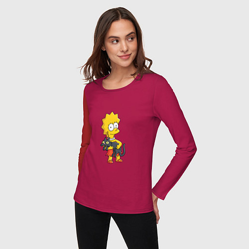 Женские футболки с рукавом Симпсоны