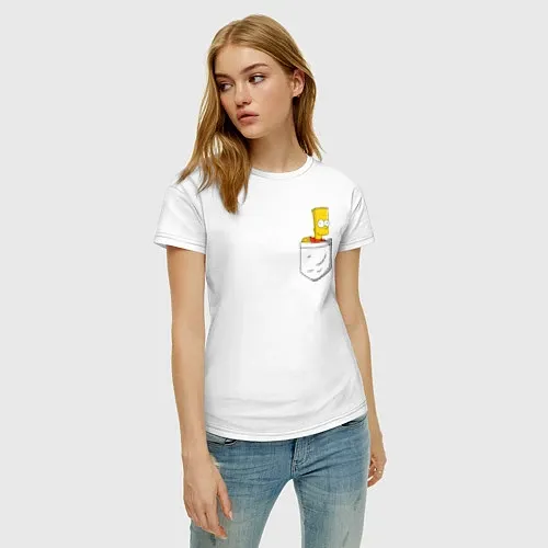 Женские хлопковые футболки Симпсоны