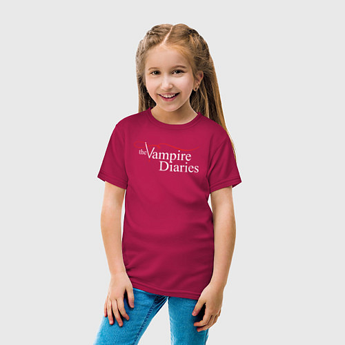 Детские хлопковые футболки Дневники вампира