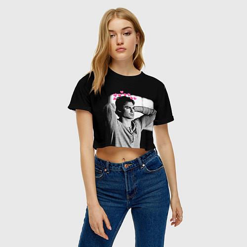 Женские укороченные футболки Дневники вампира