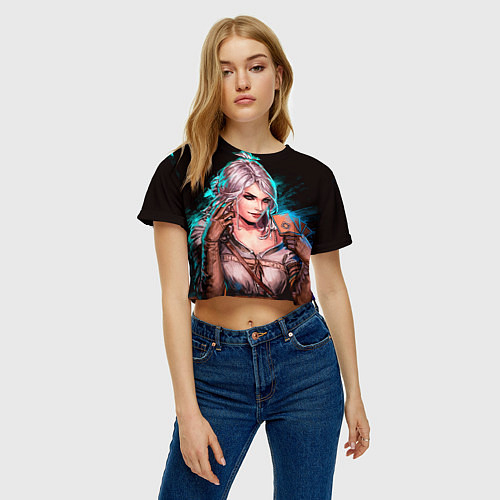 Женские укороченные футболки The Witcher