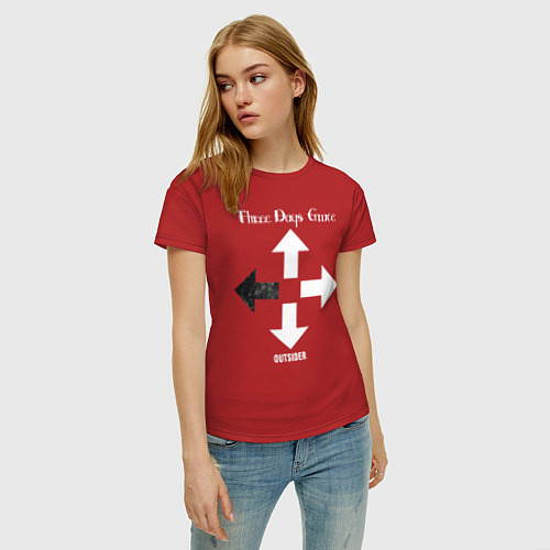 Женские хлопковые футболки Three Days Grace