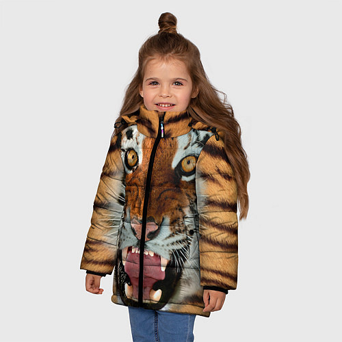 Детские зимние куртки с тиграми