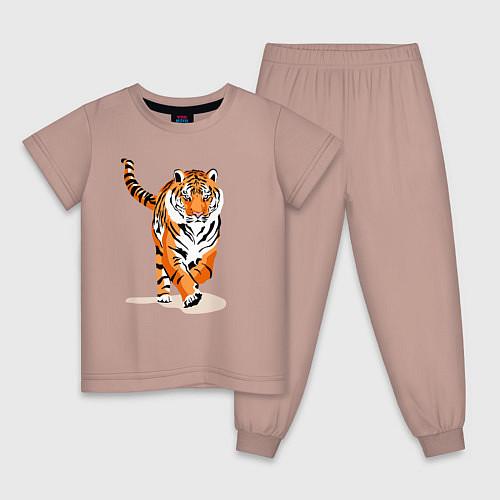 Детские пижамы с тиграми