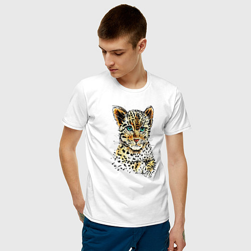 Мужские хлопковые футболки с тиграми