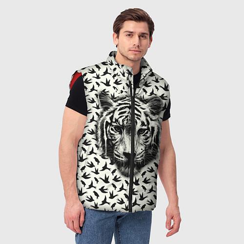 Мужские жилетки с тиграми