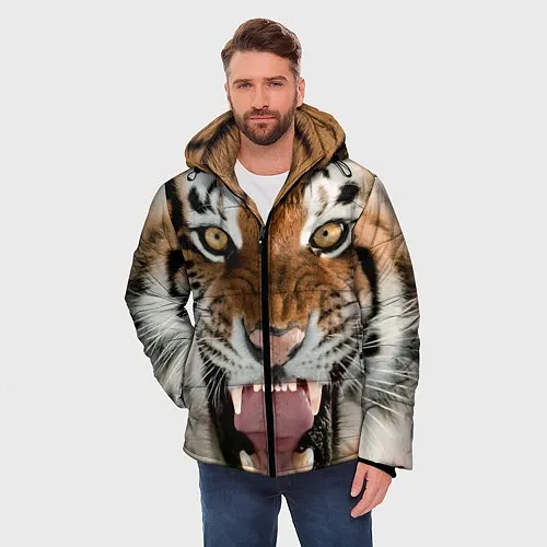 Зимние куртки с тиграми