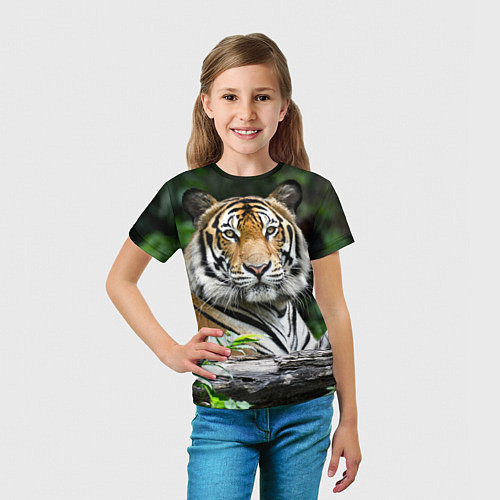 3D-футболки с тиграми