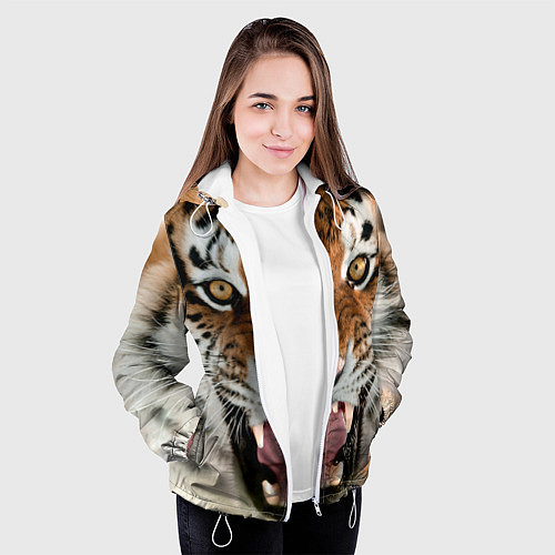 Женские демисезонные куртки с тиграми
