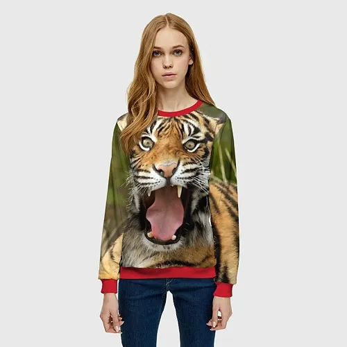 Женские свитшоты с тиграми