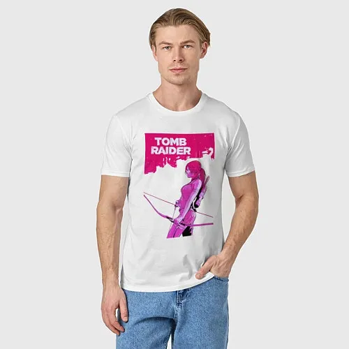Мужские хлопковые футболки Tomb Raider